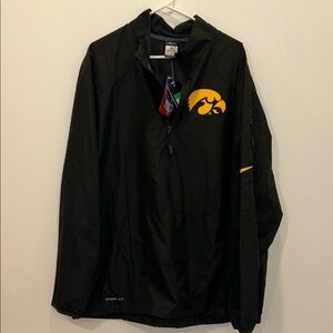 Nike Storm-Fit Black and Yellow Iowa Hawkeyes Windbreaker Jacket NWT